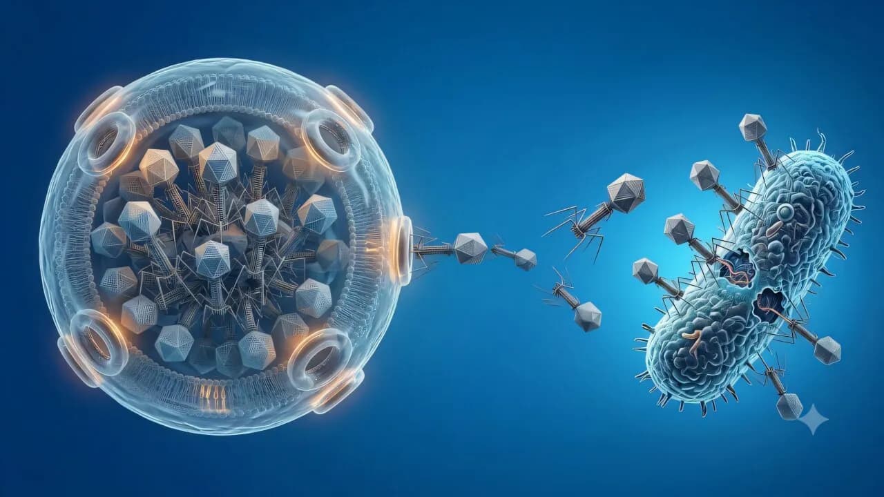 Mathematical model devised to protect bacteriophages without hindering their action
