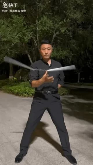 His nunchaku control is absolutely insane