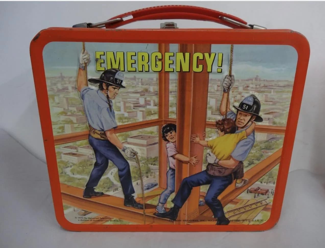 Picture on my actual lunchbox. “Emergency!” was a famous show in the 1970s. How did these kids get up here? Look at that kid’s face! All at lunchtime for a first grader!