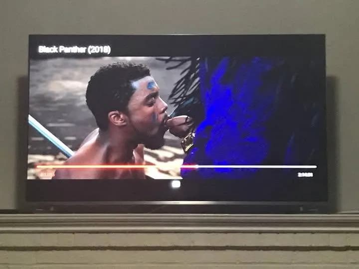 Paused Black Panther at the wrong moment