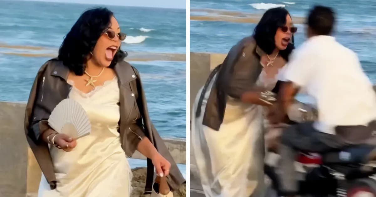 Influencer Shredded To Pieces After Blaming Motorcyclist For Hitting Her While Filming In The Middle Of The Street