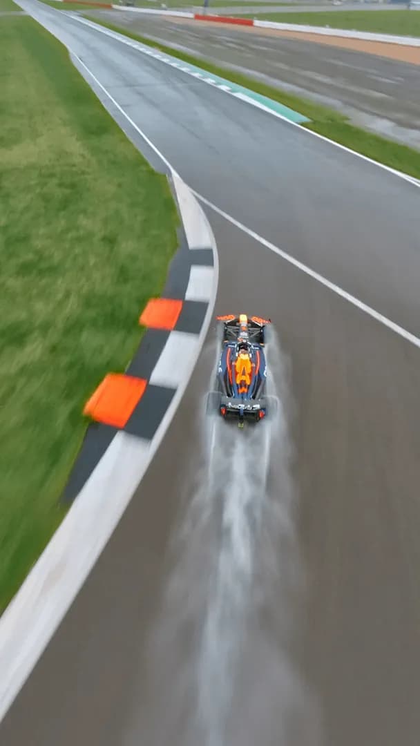 World's Fastest Camera Drone Vs F1 Car ft. Max Verstappen