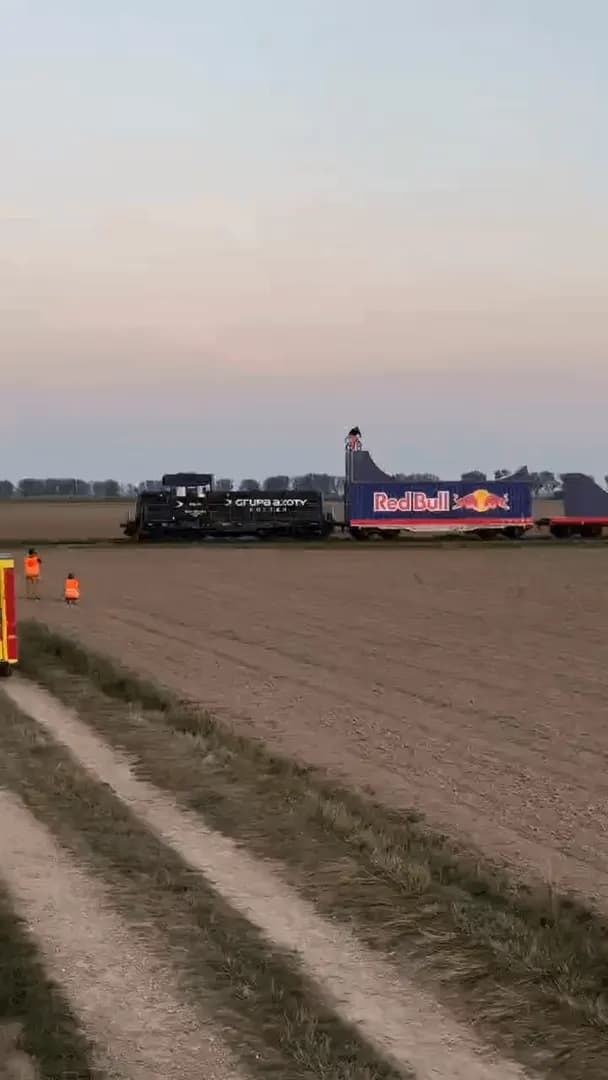 The crowd stopped breathing for a second, but in the end the racer nailed the jump and successfully completed the course.
