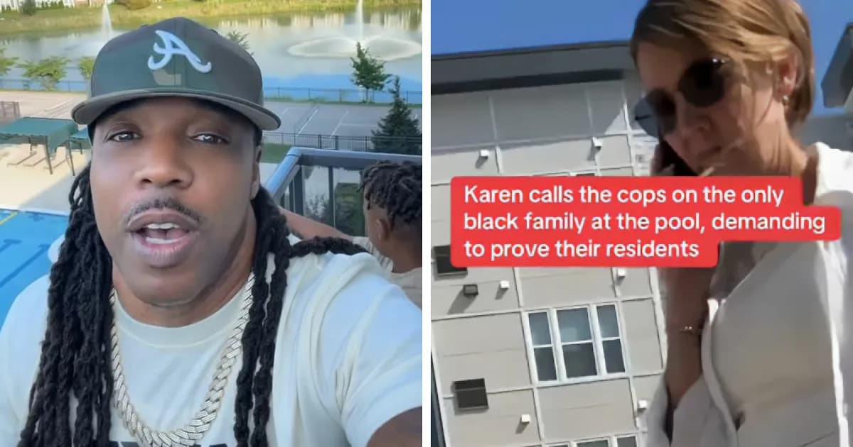 White Karen Confronts Dad And His Kids At Pool, Demands They Show ID In Display Of “Disgusting Behavior”