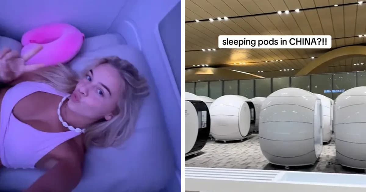 Woman’s Viral Video Of Futuristic Sleeping Pods Inside A Chinese Airport Leaves Travelers Speechless