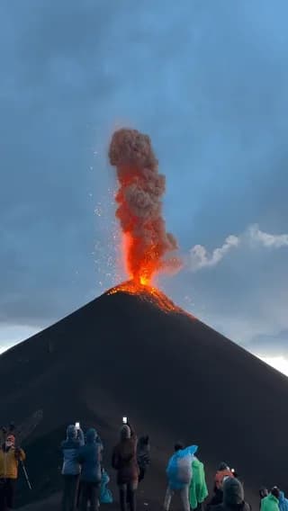 Volcán de Fuego doing exactly what it was named to do