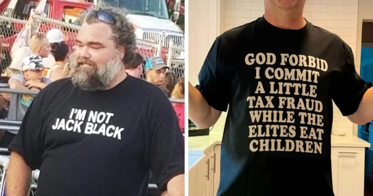“I Have Mental Illinois”: 64 Iconic Shirts People Wore In Public That Absolutely Went Hard (New Pics)