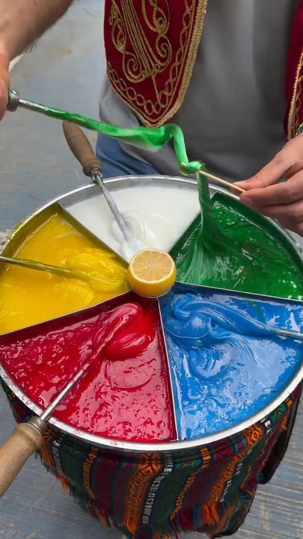 This is Macun, a traditional Turkish street candy.
