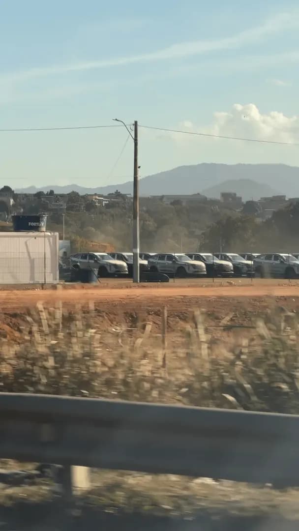 Just a car lot in Brazil