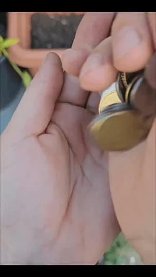 Fusing old coins together to reveal a stunning pattern
