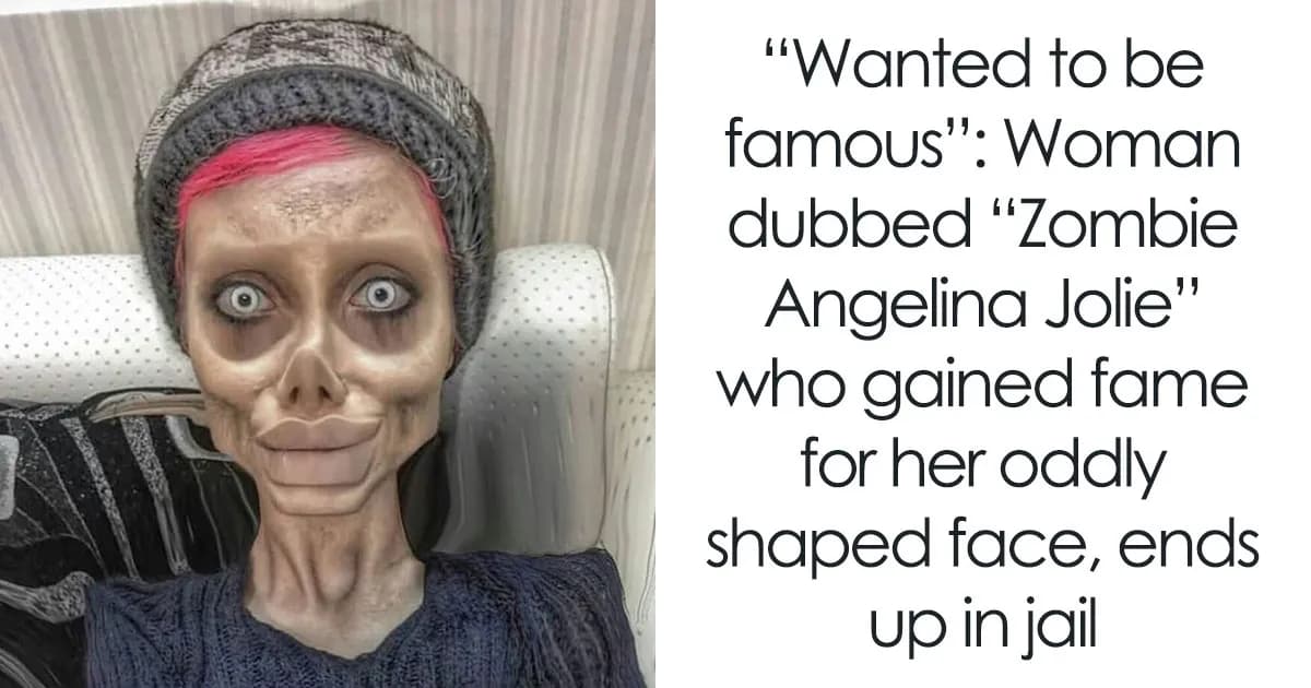 Iranian Woman Becomes Famous As The “Zombie Angelina Jolie,” Later Reveals It Was All An Illusion