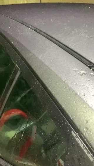 raindrops creating an exact four against three polyrhythm