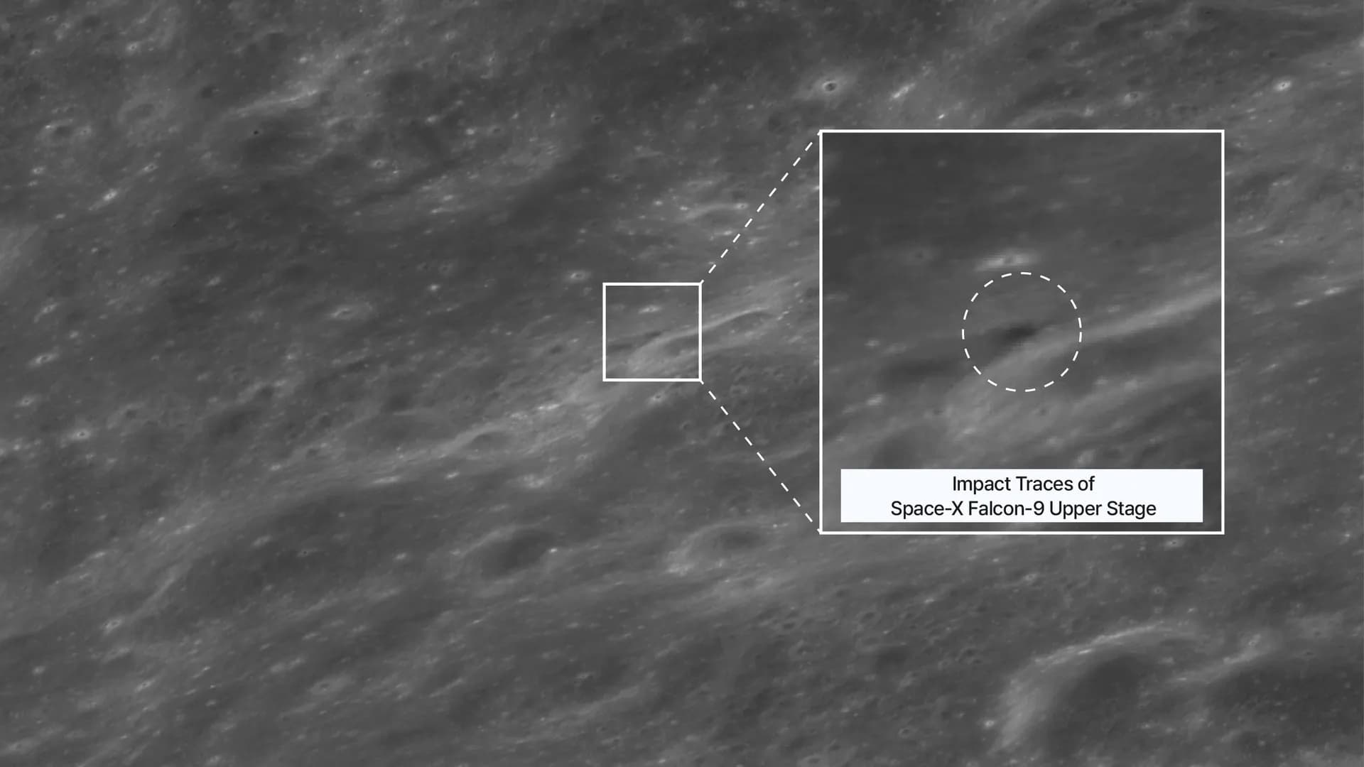 See the photos of the SpaceX rocket crash site on the moon
