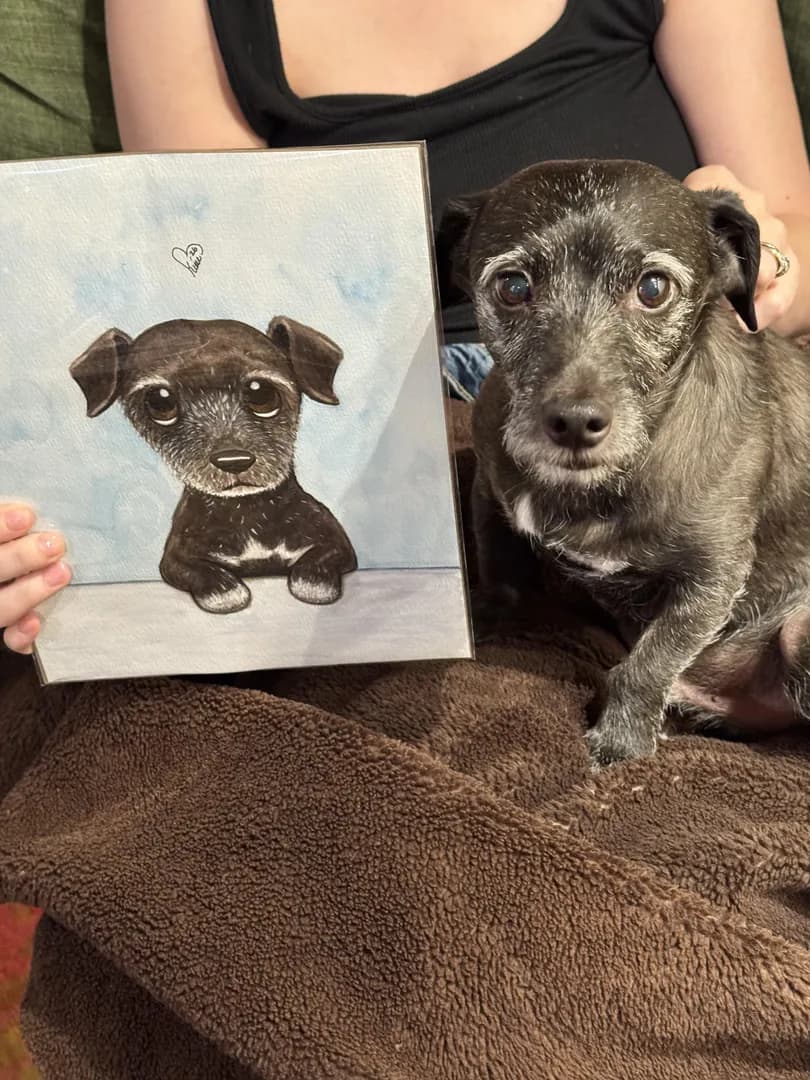 We commissioned some art of our dog!