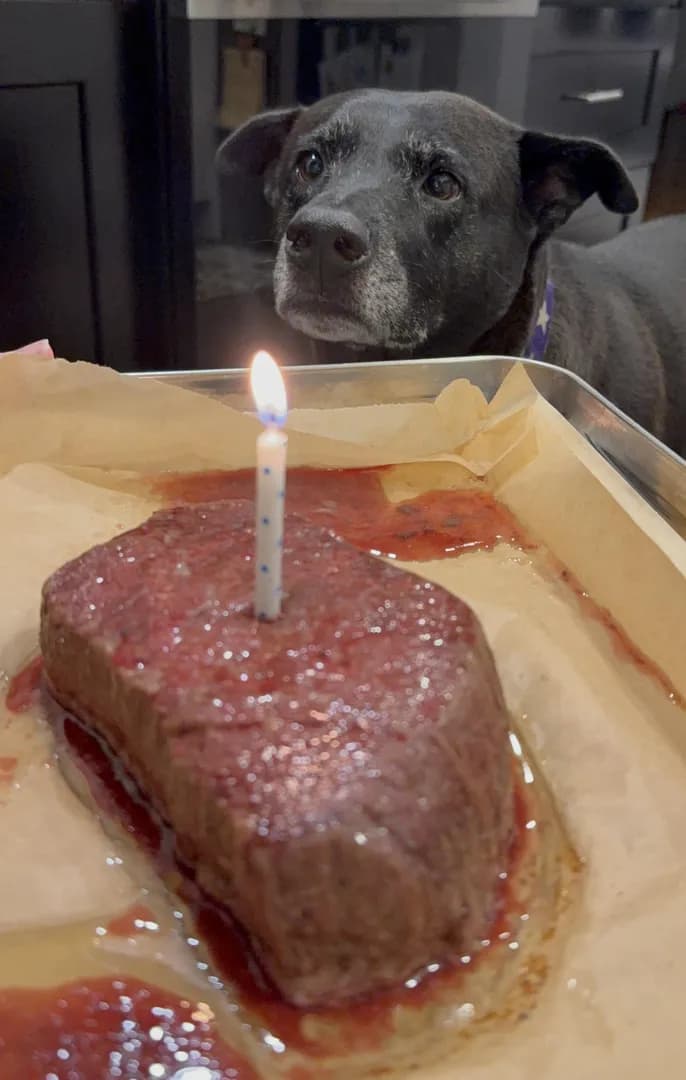 In our house you get a steak on your birthday