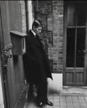 21-years old Yves Saint Laurent at Christian Dior's funeral (1957)