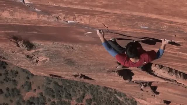 Climbing a 1,200 ft wall without ropes