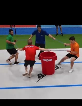 The sport where touching the trash can eliminates you