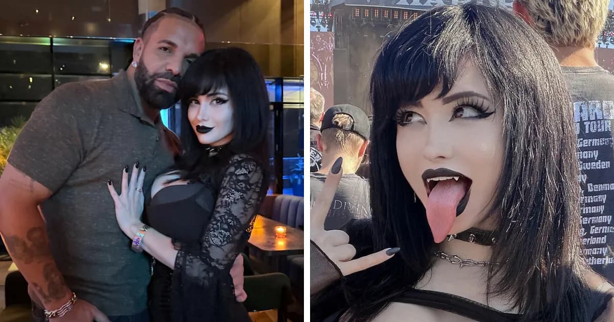 "Goth Baddie" Who Got Drake To Bark Leaves Fans Marveling At Her Transformation After They Dig Up Old Photos