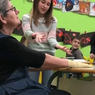 4th grade children surprised their favorite cleaning lady