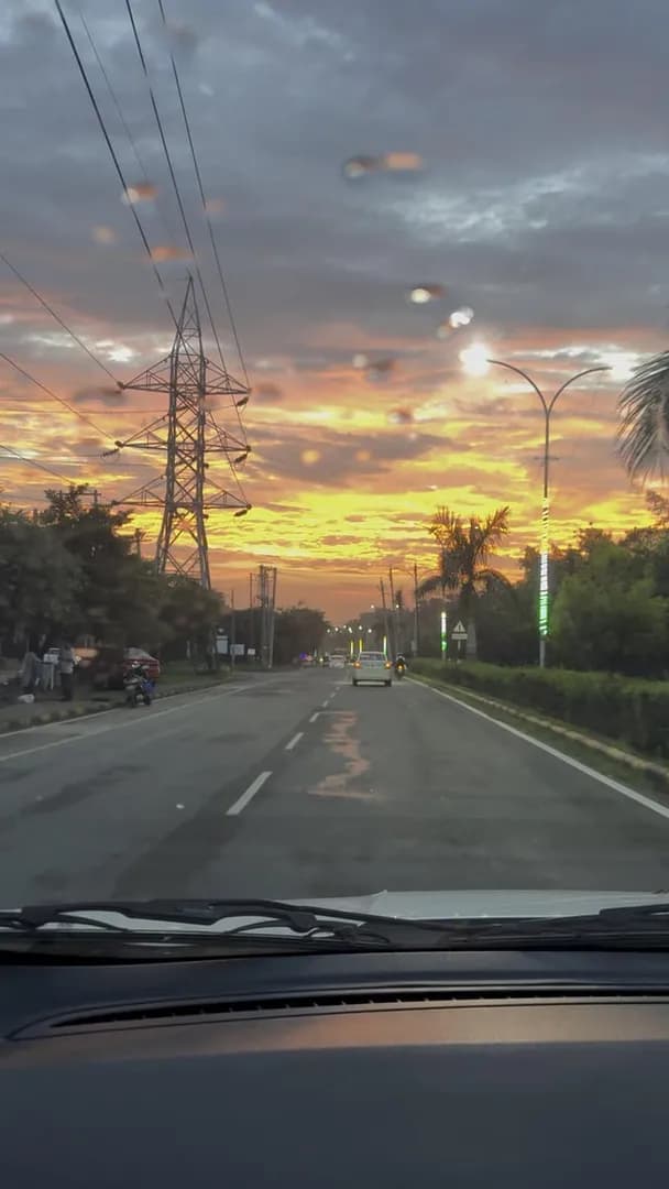 Awesome sunset in my city today ❤️❤️❤️