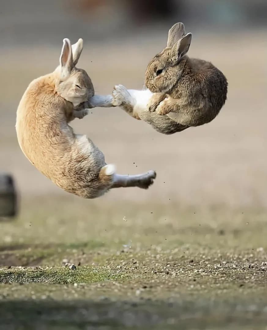 rare photograph! 🐇