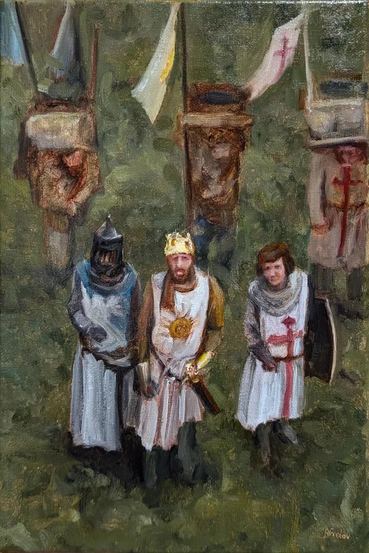 "The French Taunt" - oil painting [OC]