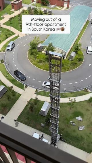 Moving out day if you live in a South Korean high-rise