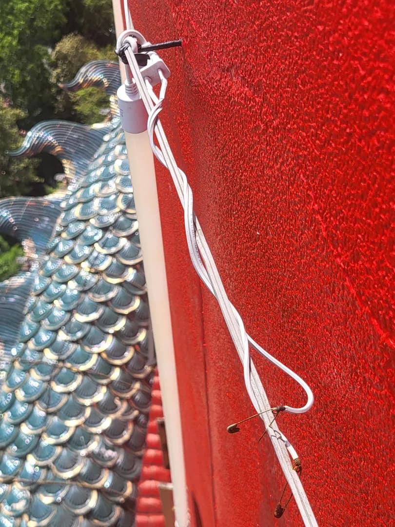 Saw this very safe electrical installation today