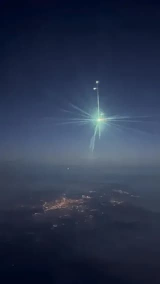 A Meteor Seen From A Plane
