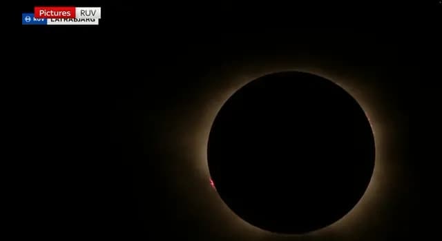 A total solar eclipse plunged Iceland into darkness