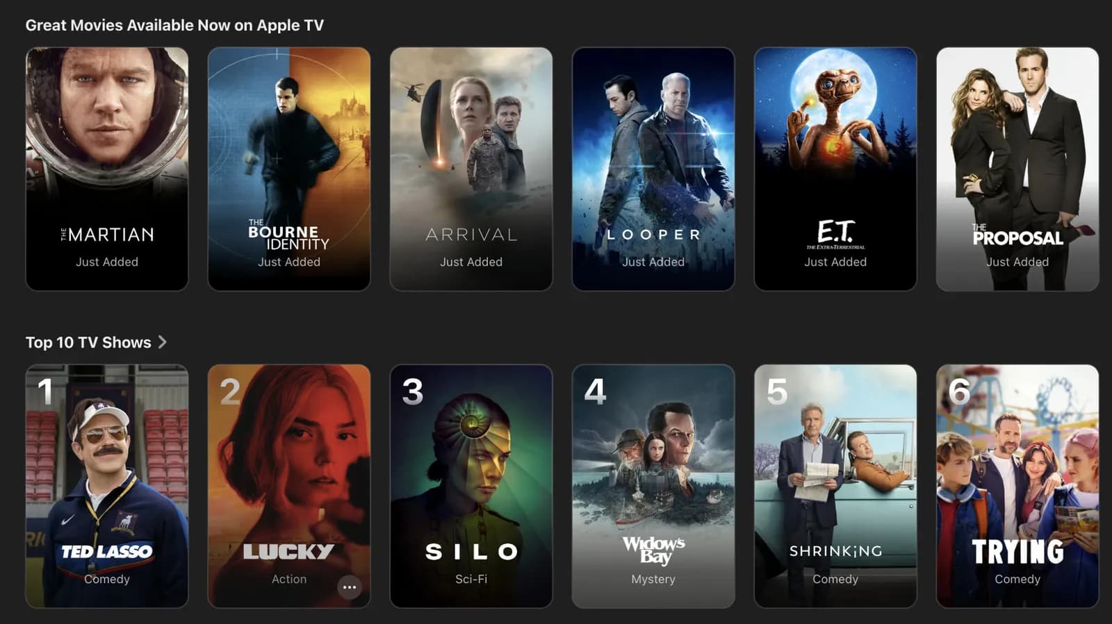 You can now watch classic movies like The Martian, E.T. and Zodiac on Apple TV - Engadget