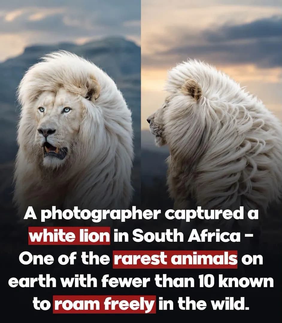 Meet Moya, one of the rarest lions in the wild.