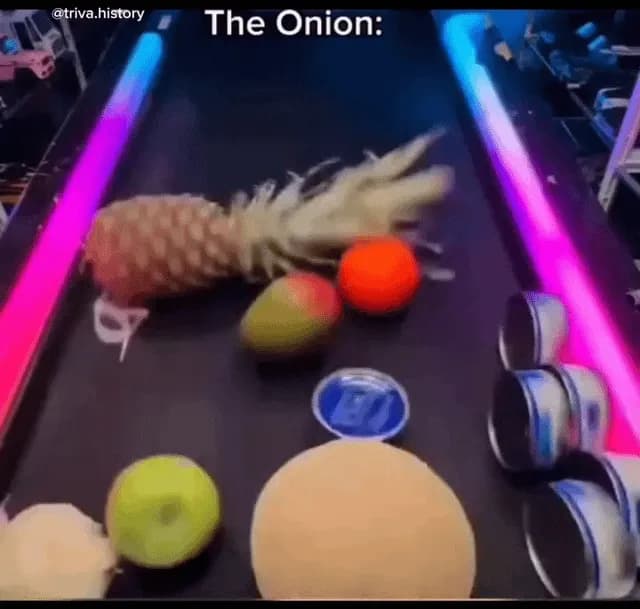 How can I give up, when the onion didn't
