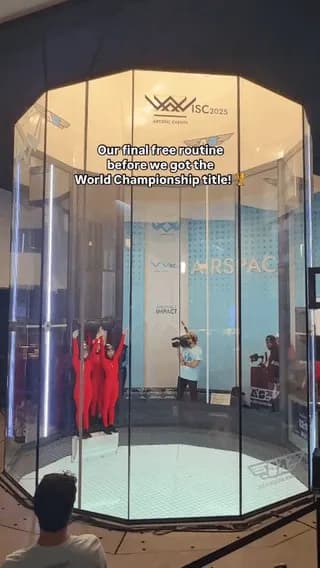 Indoor skydiving not only exists, but there are championships. And they're mesmerizing!