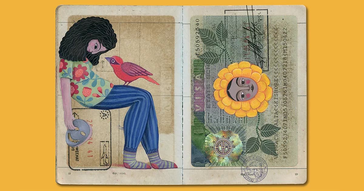 This Artist Transformed Her Late Father’s Passport Into A Beautiful Memory Capsule (16 Pics)