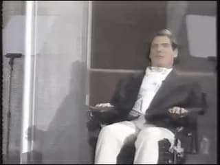 Christopher Reeve opening the 1996 Summer Paralympics 30 years ago today in Atlanta, 15 months after the riding accident that almost took his life