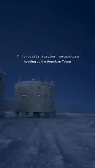 Climbing a 45-metre tower in -80°C Antarctica