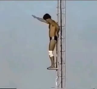 In 1983, Rick Charls dove 172 feet (52.4 m), performed a somersault, and climbed out of the water unassisted. No one has beaten the dive under the same rules since.