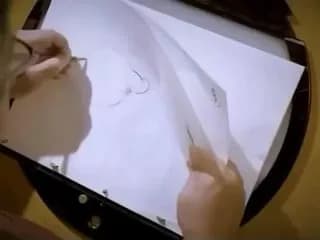 A Disney artist showing how the animations were being drawn entirely by hand. This is what generative AI will take away!