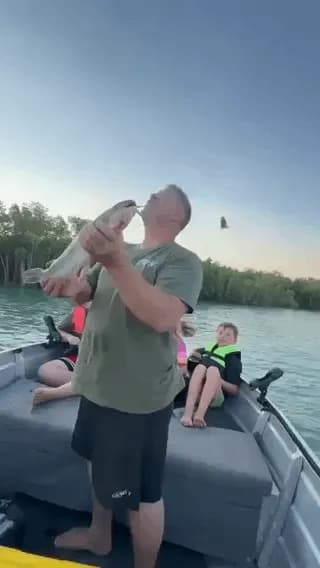 Damn that eagle was quick