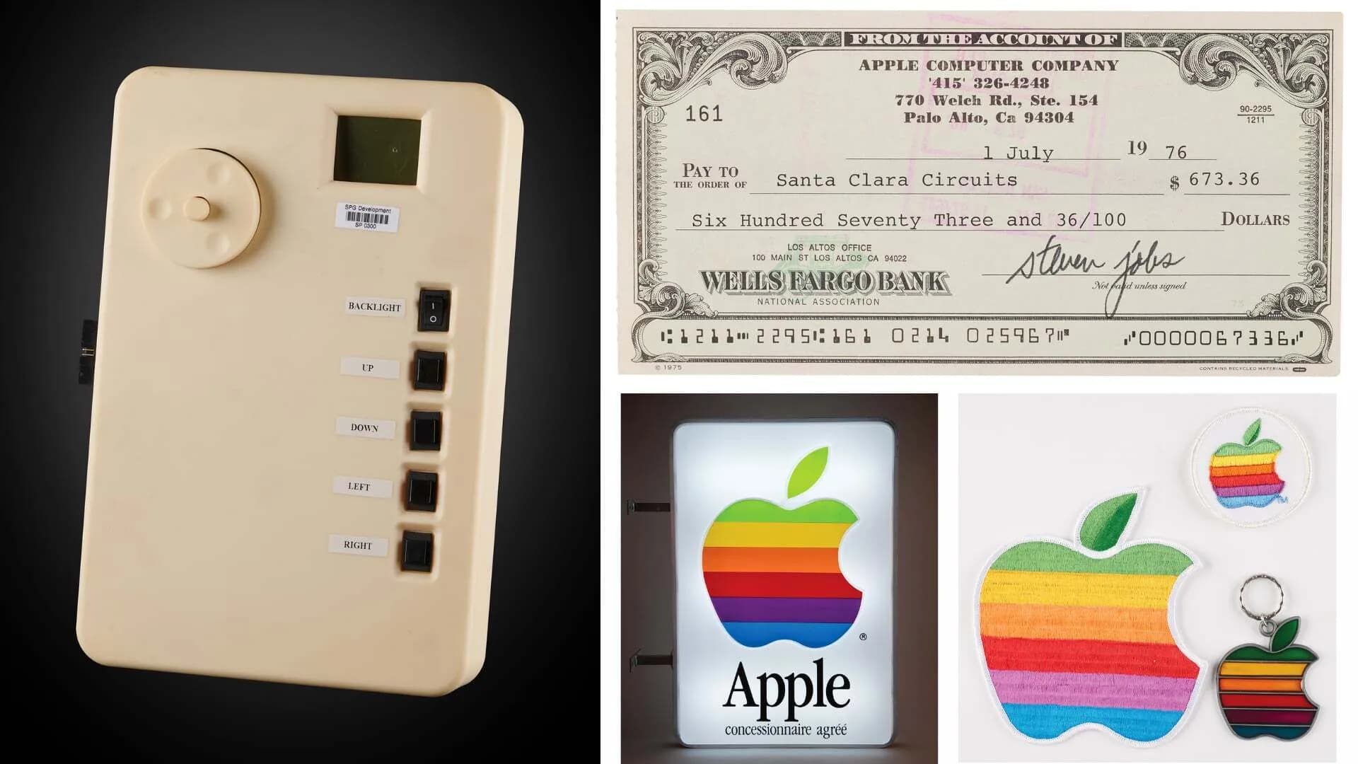 A ton of Apple memorabilia is up for auction, including Steve Jobs' 8th grade science fair project
