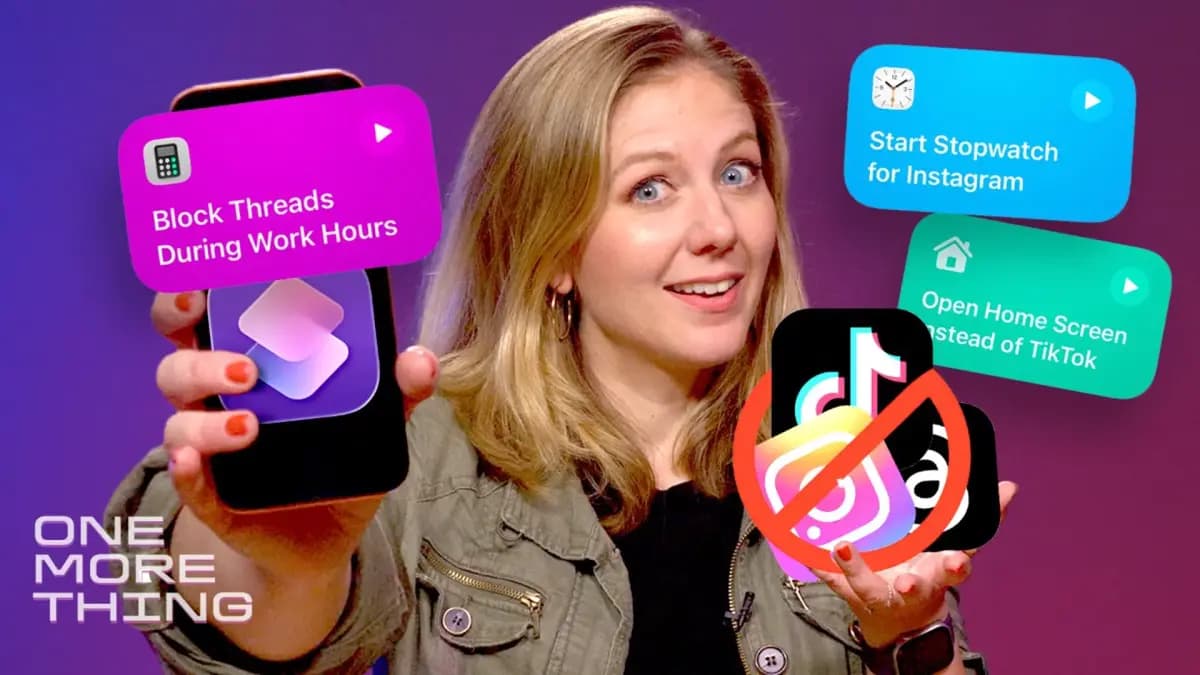 iOS 27 Shortcut to reduce screen time
