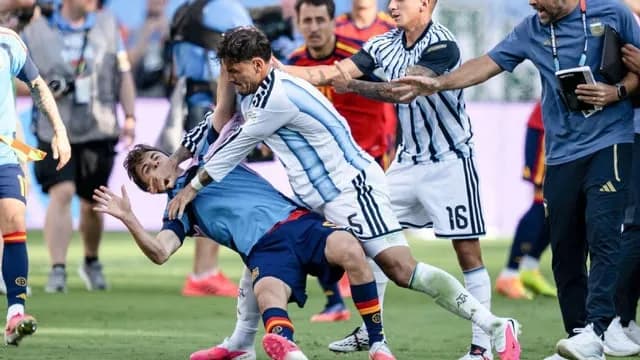 Leandro Paredes gets 10-match ban for World Cup final brawl, Argentina fined for Falkland Islands banner