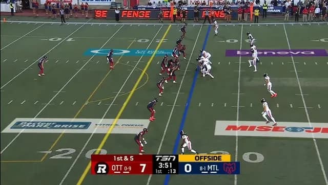 Beauchemin holds on for the Montreal interception in their own endzone | CFL