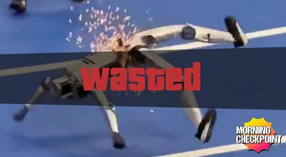 Robot Busted In Half After Racing Top Speed Straight Into A Wall