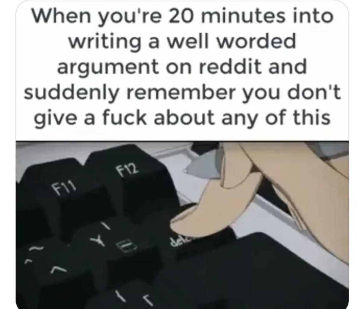 Cant argue with a brickwall if they refuse to listen