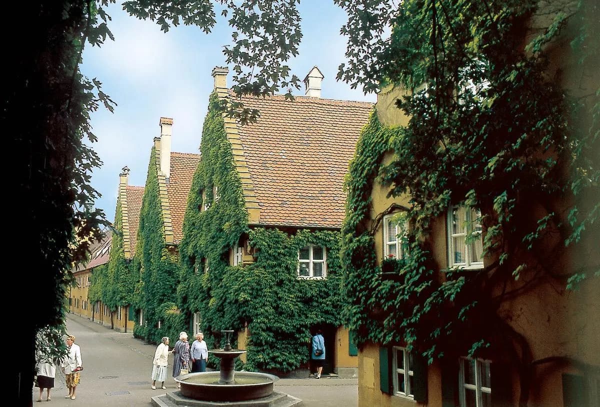 The rent in the german neighborhood of Fuggerei hasn't been raised in 500 years and remains 0.88 Euros for an entire year. Founded in 1521, it is the oldest existing social housing complex in the worl