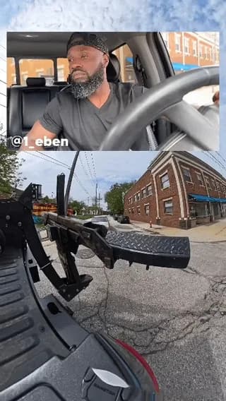 Repo truck operator hooks and lifts a car in under 15 seconds without ever getting out of the cab