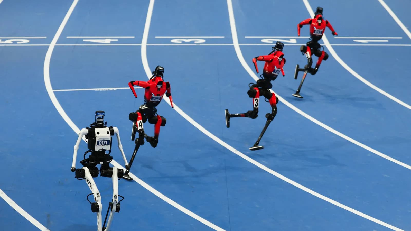 Humanoid robots have beaten Usain Bolt